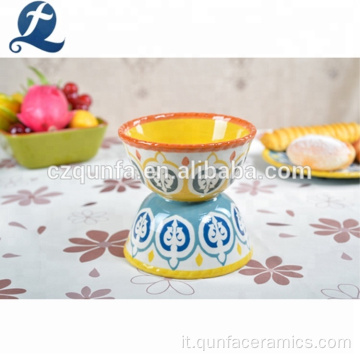 Ciotola di zuppa di riso in ceramica dipinta a mano personalizzata